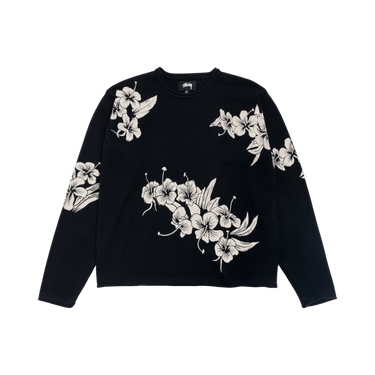 Stussy Floral Roll Neck Sweater 'Black'