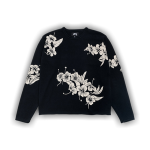 Stussy Floral Roll Neck Sweater 'Black'