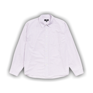 Stussy Standard Shirt 'Purple Stripe'