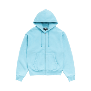 Stussy Cursive Applique Zip Hoodie 'Aqua'