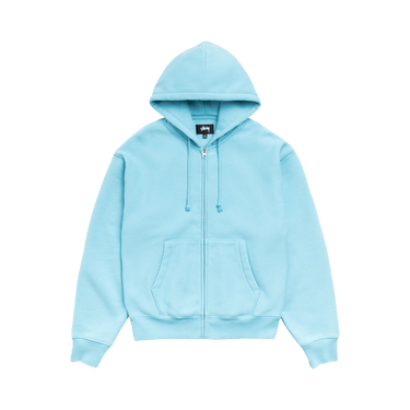 Stussy Cursive Applique Zip Hoodie 'Aqua'