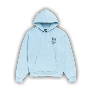 Stussy Summer Classics Hoodie Garment Dyed 'Sky Blue'