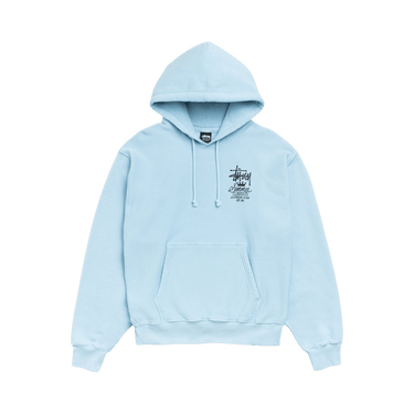 Stussy Summer Classics Hoodie Garment Dyed 'Sky Blue'