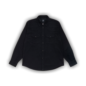 Stussy Cotton Silk Western Shirt 'Black'