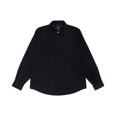 Stussy Cotton Silk Western Shirt 'Black'