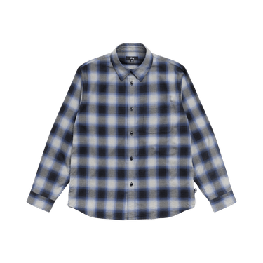 Stussy Beach Ombre Plaid Shirt 'Black'