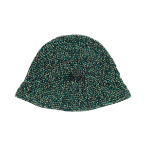 Stussy Hemp Stock Knit Bucket Hat 'Multi Green'