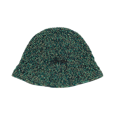 Stussy Hemp Stock Knit Bucket Hat 'Multi Green'