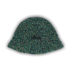 Stussy Hemp Stock Knit Bucket Hat 'Multi Green'