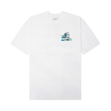 Anti Social Social Club Tonkatsu' The Great Wave Tee 'White'