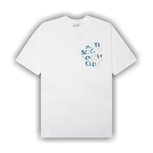 Anti Social Social Club Tonkatsu' Boro Wave Tee 'White'