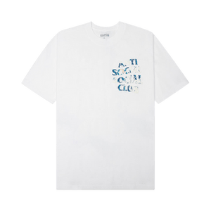 Anti Social Social Club Tonkatsu' Boro Wave Tee 'White'