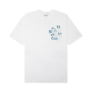 Anti Social Social Club Tonkatsu' Boro Wave Tee 'White'