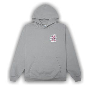 Anti Social Social Club Cancelled' Hand Painted Hoodie 'Grey'