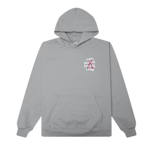 Anti Social Social Club Cancelled' Hand Painted Hoodie 'Grey'