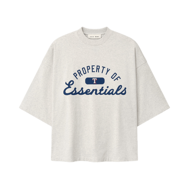 Fear of God Essentials Rangers Merch Tee 'Oatmeal Heather'