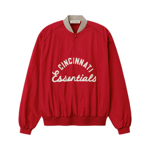 Fear of God Essentials Reds Half Zip Pullover 'Stone Red/ Seal Rib'