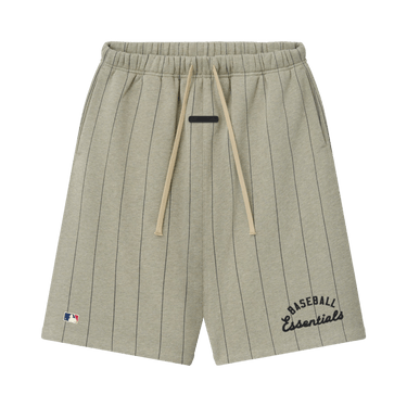 Fear of God Essentials MLB 90's Sweatshort 'Seal Heather W Black Pinstripes'