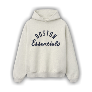 Fear of God Essentials Red Sox Sport Hoodie 'Oatmeal Heather/ Light Heather Rib'