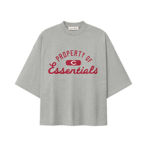 Fear of God Essentials Reds Merch Tee 'Concrete Heather'