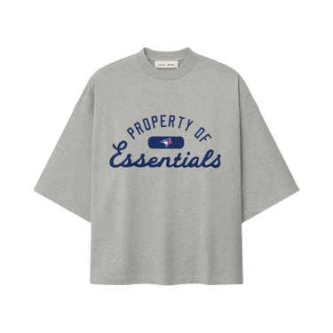 Fear of God Essentials Blue Jays Merch Tee 'Concrete Heather'