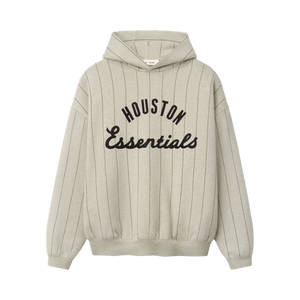 Fear of God Essentials Astros Sport Hoodie 'Heather Stone W Black Pinstripes'
