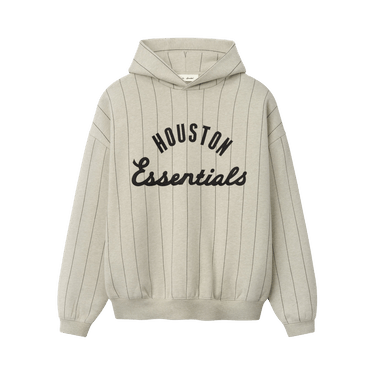 Fear of God Essentials Astros Sport Hoodie 'Heather Stone W Black Pinstripes'