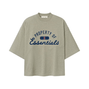 Fear of God Essentials Red Sox Merch Tee 'Seal Heather'