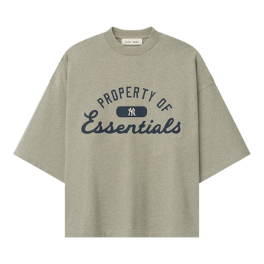 Fear of God Essentials Yankees Merch Tee 'Seal Heather'