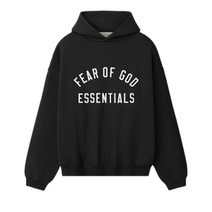Fear of God Essentials Varsity 90s Hoodie 'Vintage Black'