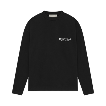 Fear of God Essentials Classic Long Sleeve Tee 'Vintage Black/White'