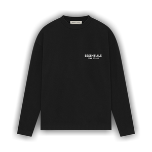 Fear of God Essentials Classic Long Sleeve Tee 'Vintage Black/White'