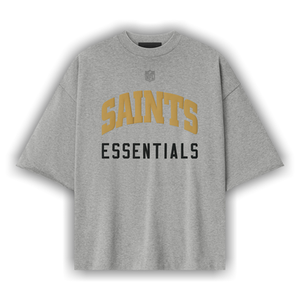 Fear of God Essentials Saints 90s 3/4 Sleeve Tee 'Concrete Heather'