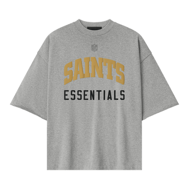 Fear of God Essentials Saints 90s 3/4 Sleeve Tee 'Concrete Heather'