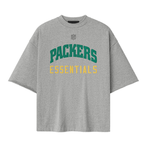 Fear of God Essentials Packers 90s 3/4 Sleeve Tee 'Concrete Heather'