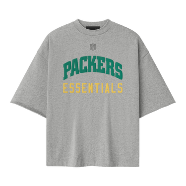 Fear of God Essentials Packers 90s 3/4 Sleeve Tee 'Concrete Heather'