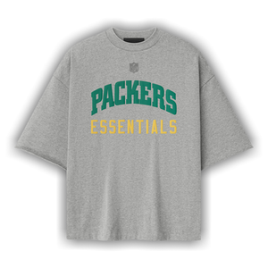 Fear of God Essentials Packers 90s 3/4 Sleeve Tee 'Concrete Heather'