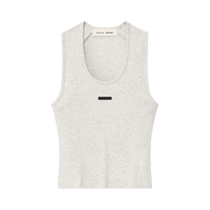 Fear of God Essentials Rib Fitted Tank 'Oatmeal Heather'