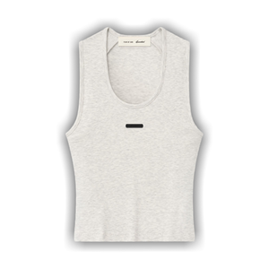 Fear of God Essentials Rib Fitted Tank 'Oatmeal Heather'