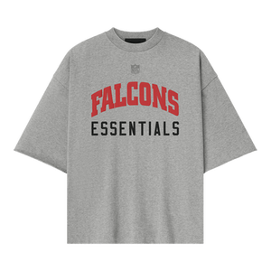 Fear of God Essentials Falcons 90s 3/4 Sleeve Tee 'Concrete Heather'