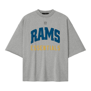 Fear of God Essentials Rams 90s 3/4 Sleeve Tee 'Concrete Heather'