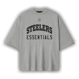 Fear of God Essentials Steelers 90s 3/4 Sleeve Tee 'Concrete Heather'