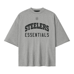 Fear of God Essentials Steelers 90s 3/4 Sleeve Tee 'Concrete Heather'
