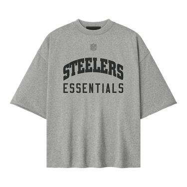 Fear of God Essentials Steelers 90s 3/4 Sleeve Tee 'Concrete Heather'
