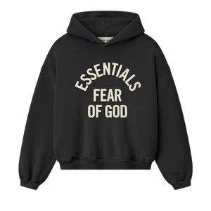 Fear of God Essentials Campus 90s Hoodie 'Faded Black'