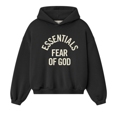 Fear of God Essentials Campus 90s Hoodie 'Faded Black'