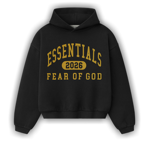 Fear of God Essentials Classic Hoodie 'Vintage Black'