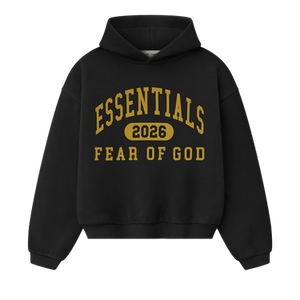 Fear of God Essentials Classic Hoodie 'Vintage Black'