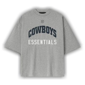 Fear of God Essentials Cowboys 90s 3/4 Sleeve Tee 'Concrete Heather'