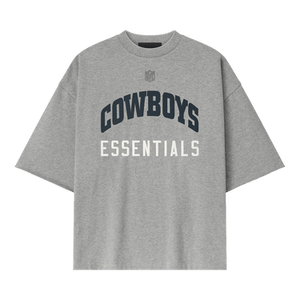 Fear of God Essentials Cowboys 90s 3/4 Sleeve Tee 'Concrete Heather'
